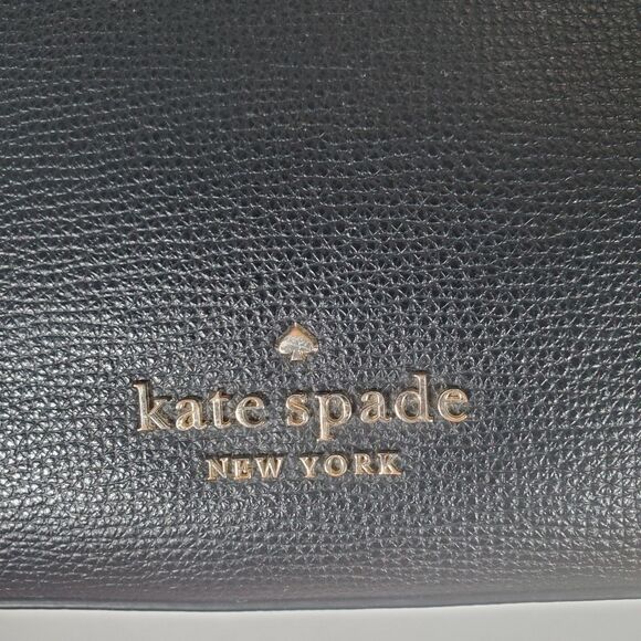 Kate Spade New York Darcy Small Bucket Bag Black Leather Gold Hardware Classic - Picture 7 of 15